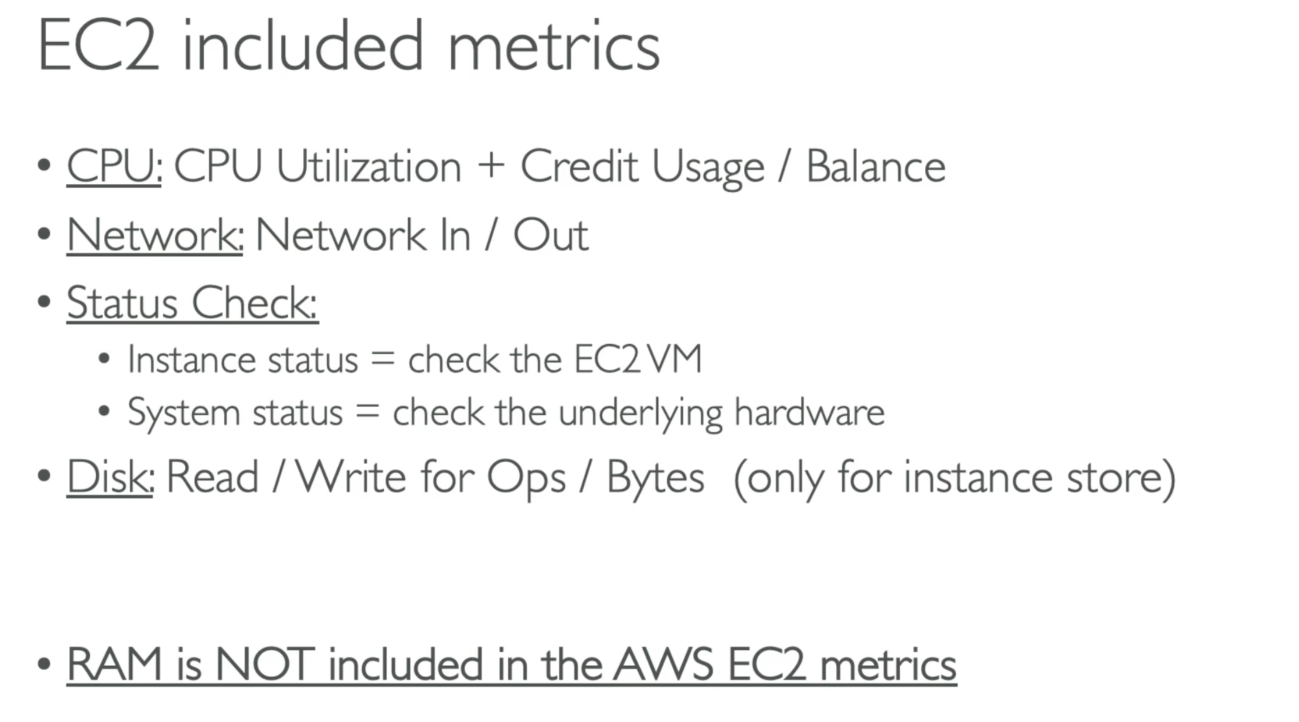 EC2 Metrics 示意图